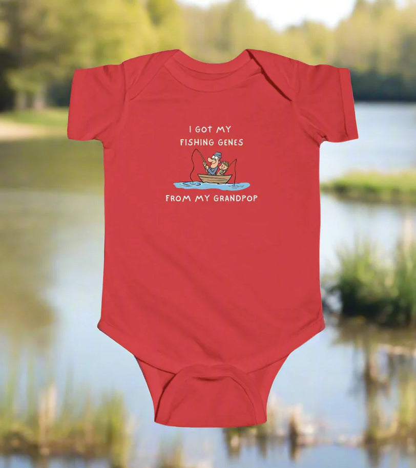 The Perfect Fishing Onesie for Grandpop’s Little Buddy: Hooked on Fathers Day Gifts!