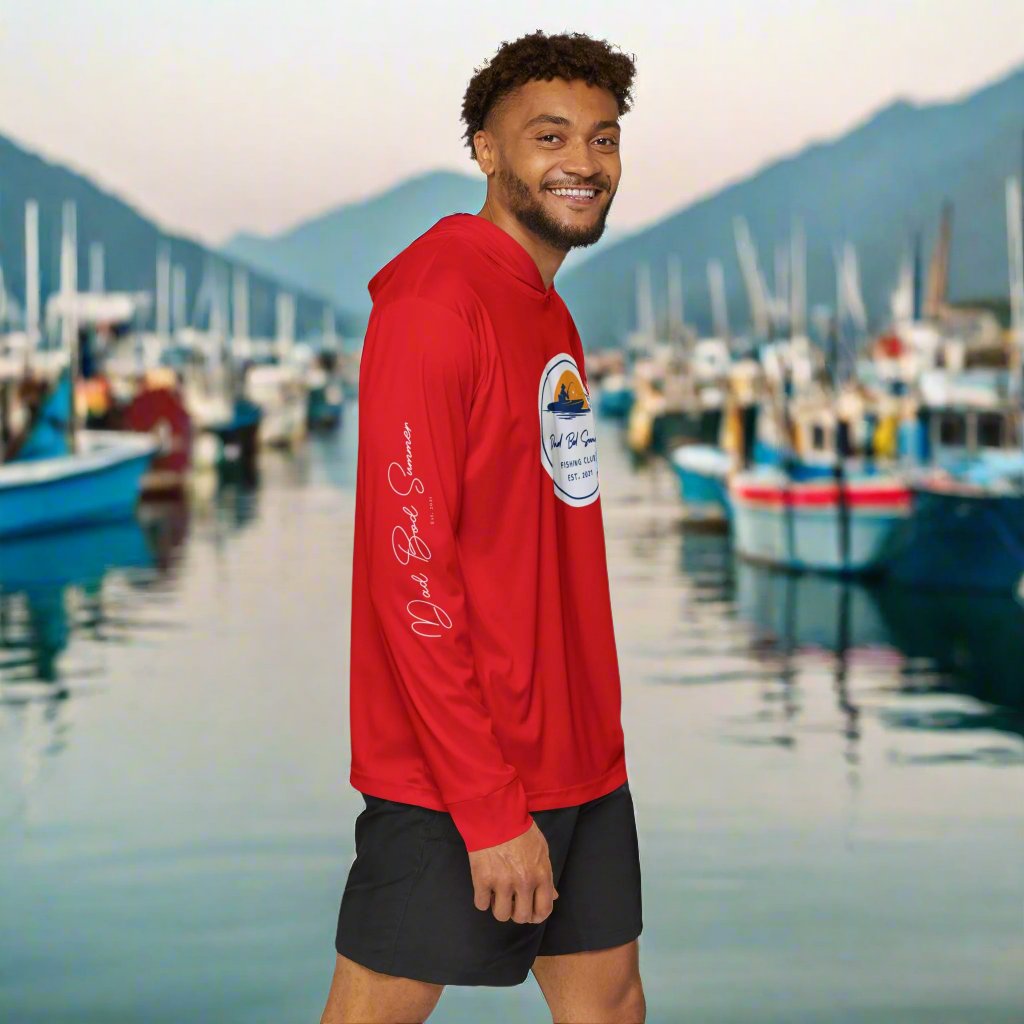 "Dad Bod Summer Fishing Club" Fishing Performance Hoodie
