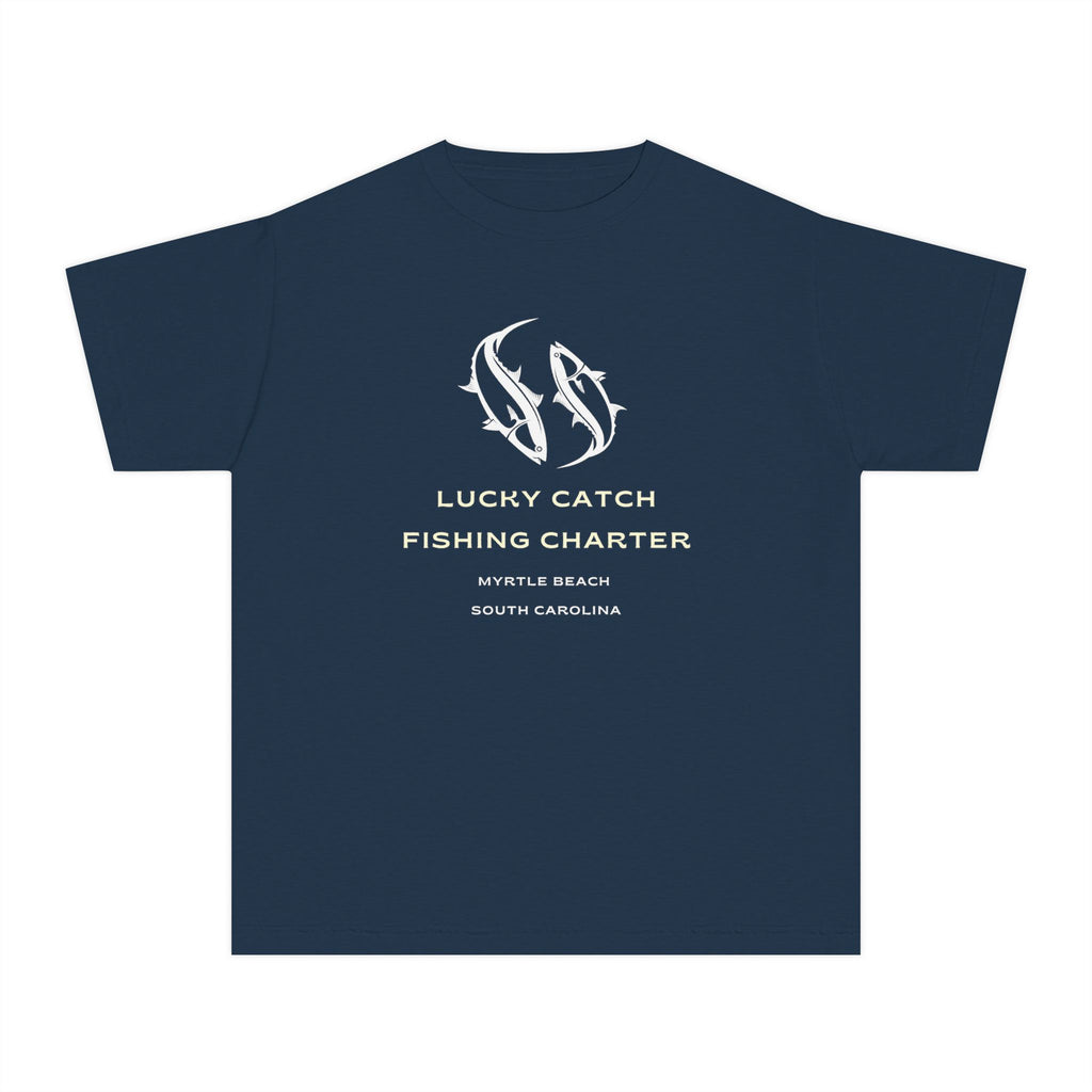 Lucky Catch Fishing Charter | Kids Fishing Shirt