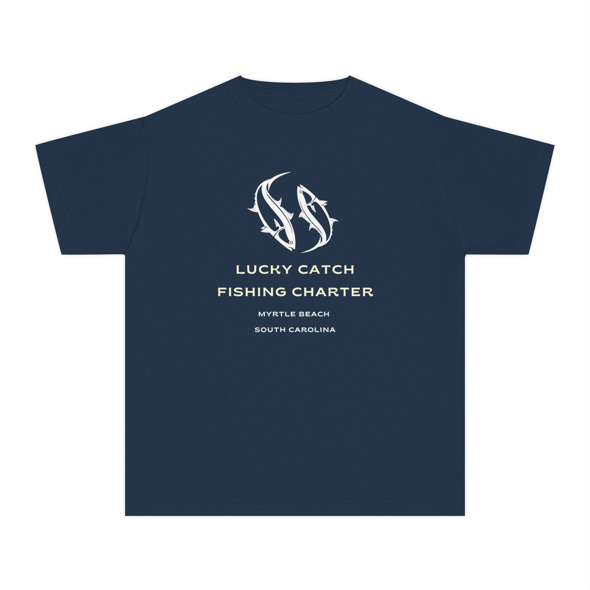 Lucky Catch Fishing Charter | Kids Fishing Shirt