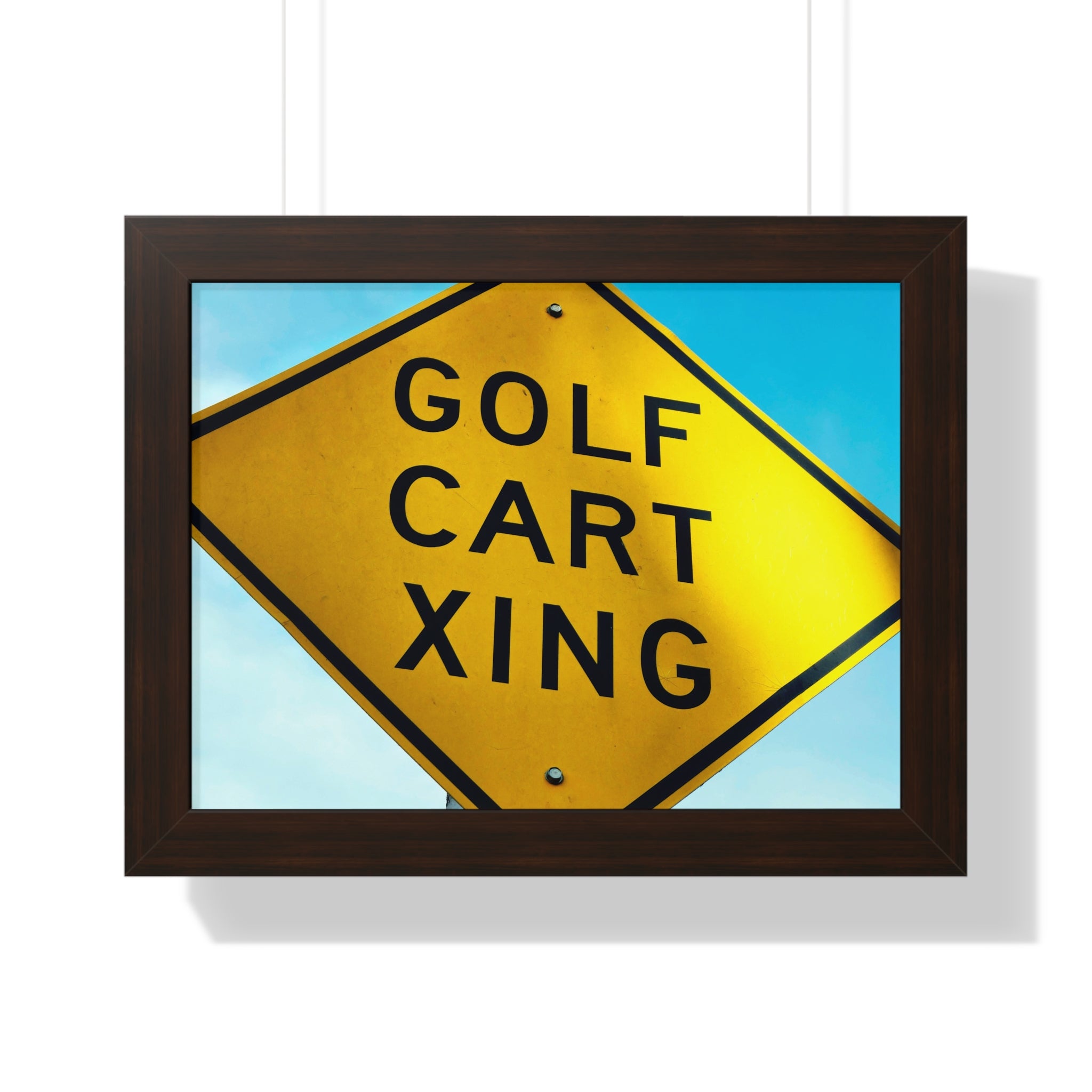 "Golf Cart Sign!" - Golf Wall Art
