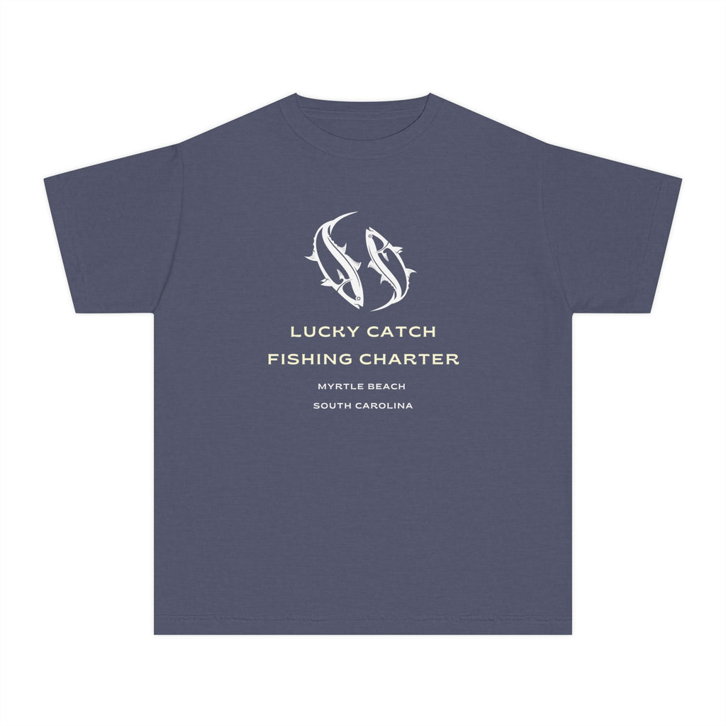 Lucky Catch Fishing Charter | Kids Fishing Shirt