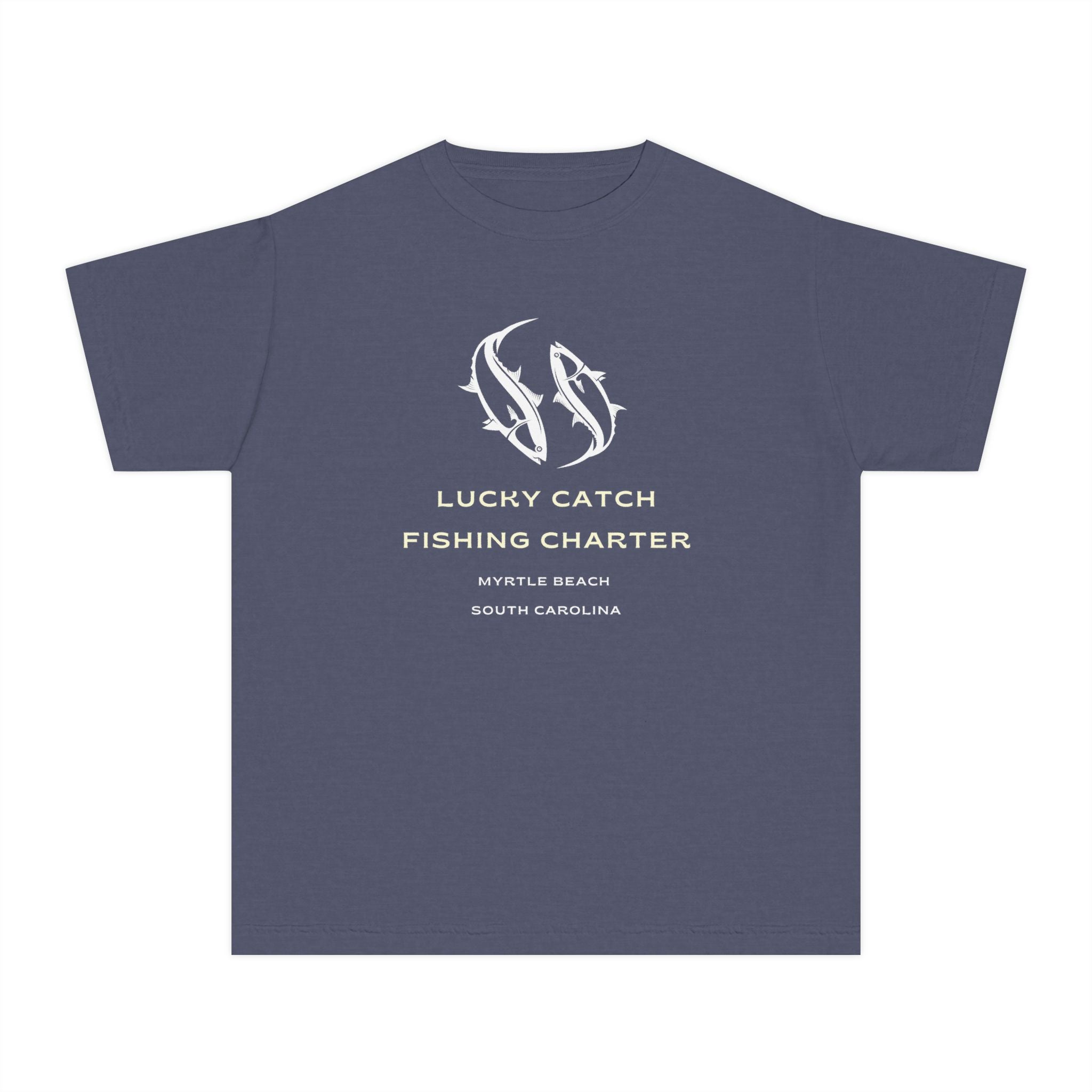 Lucky Catch Fishing Charter | Kids Fishing Shirt