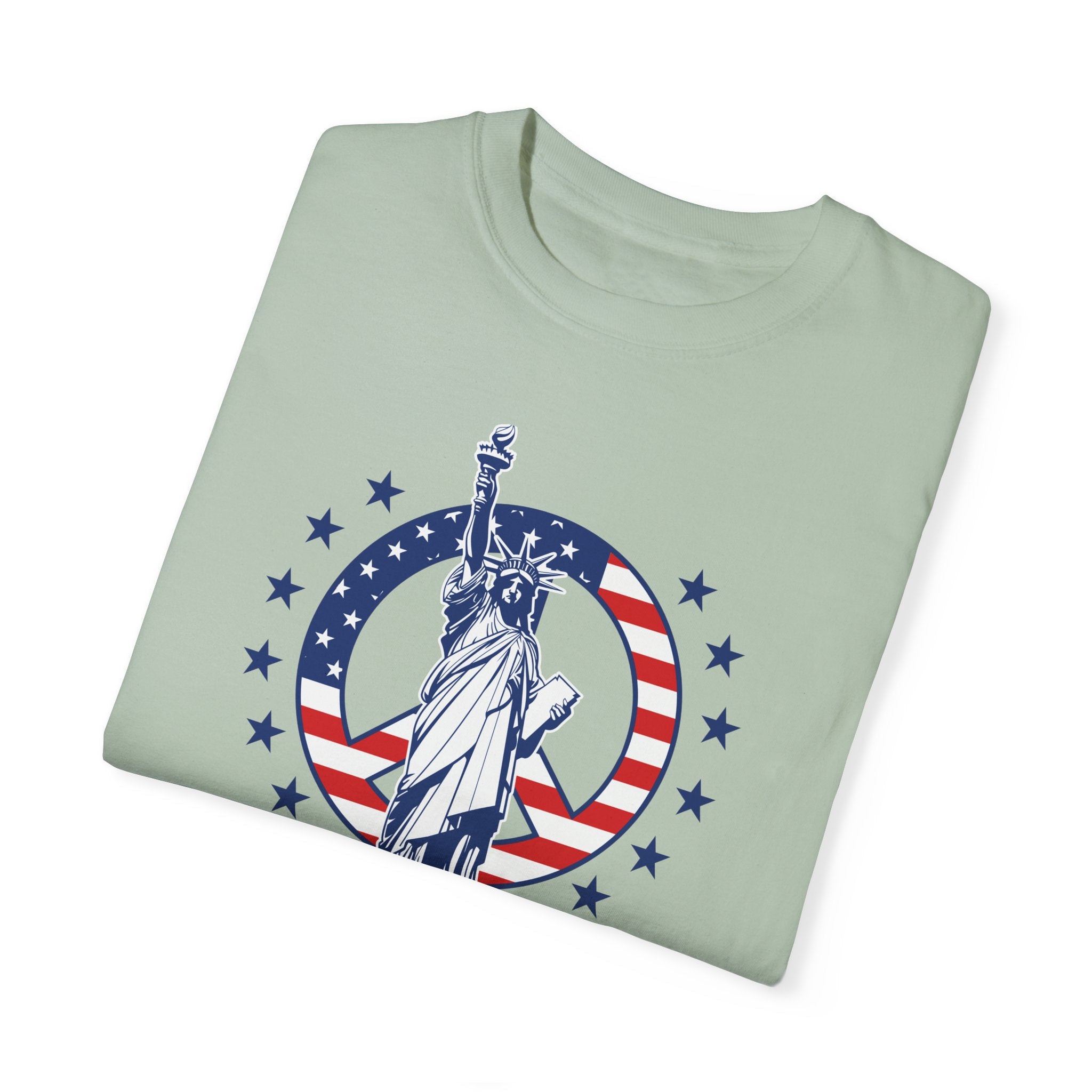 "Lady Liberty Screaming Play Freebird" - America Shirt
