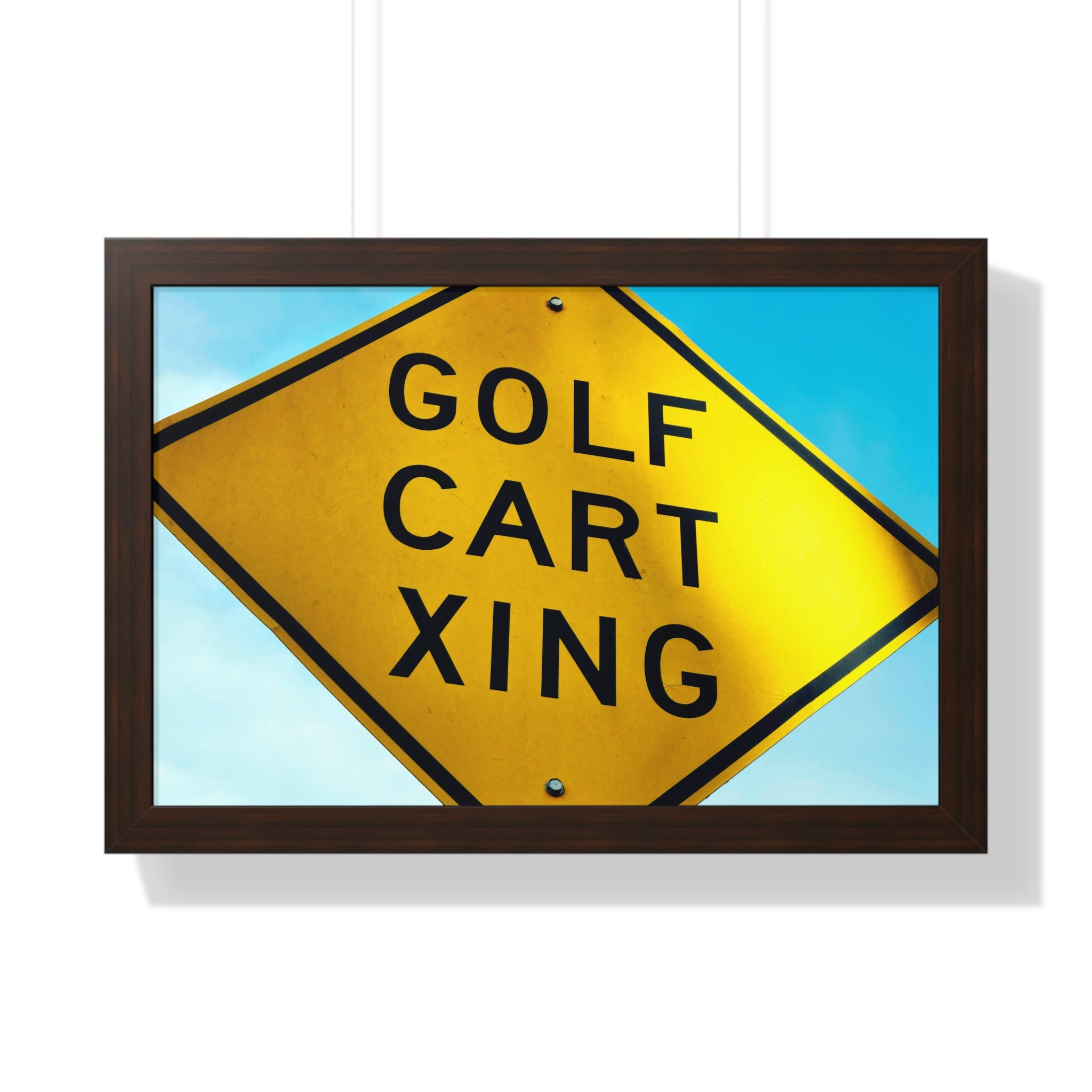 "Golf Cart Sign!" - Golf Wall Art