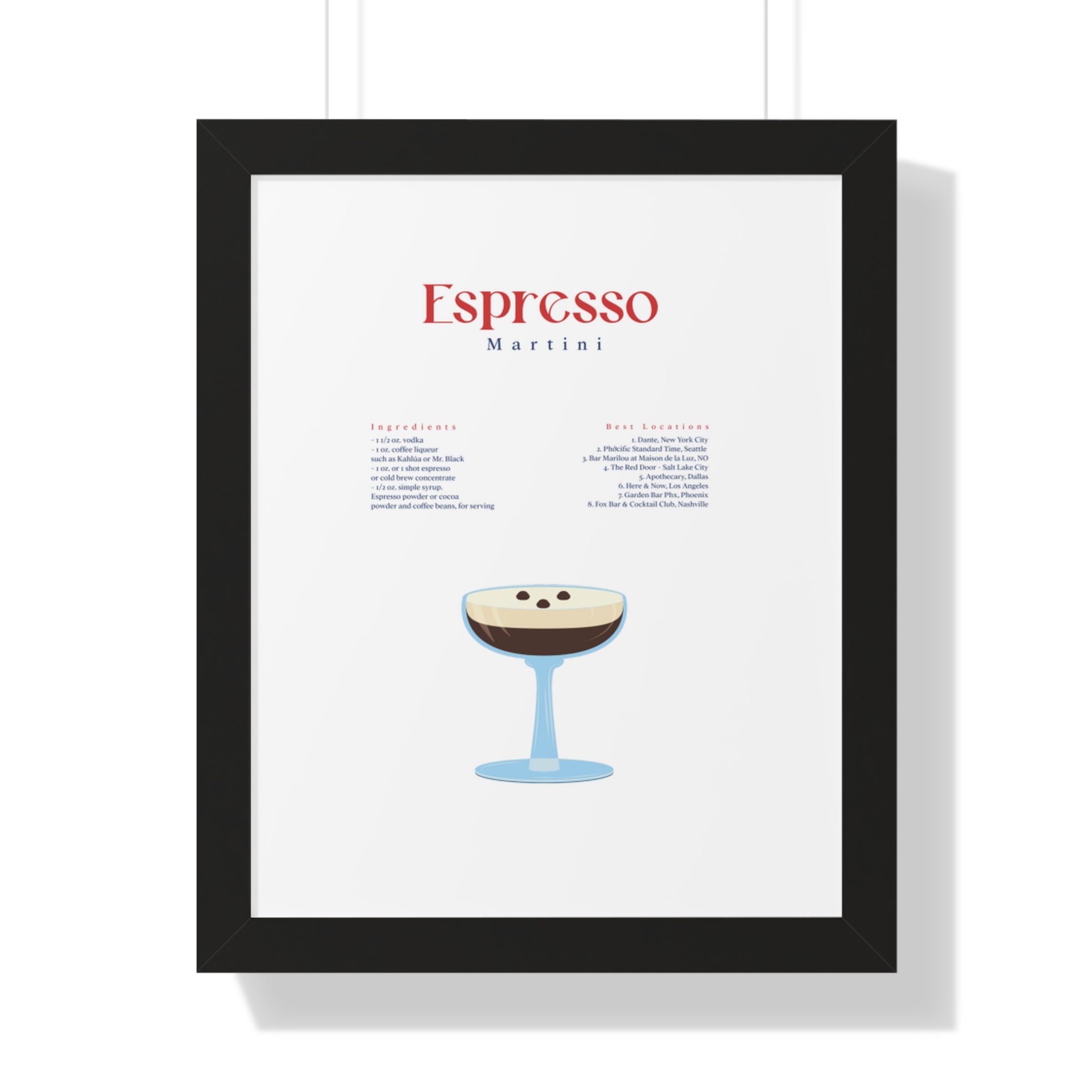 Espresso Martini Wall Art - Espresso Martini Art - Espresso Martini Clip Art