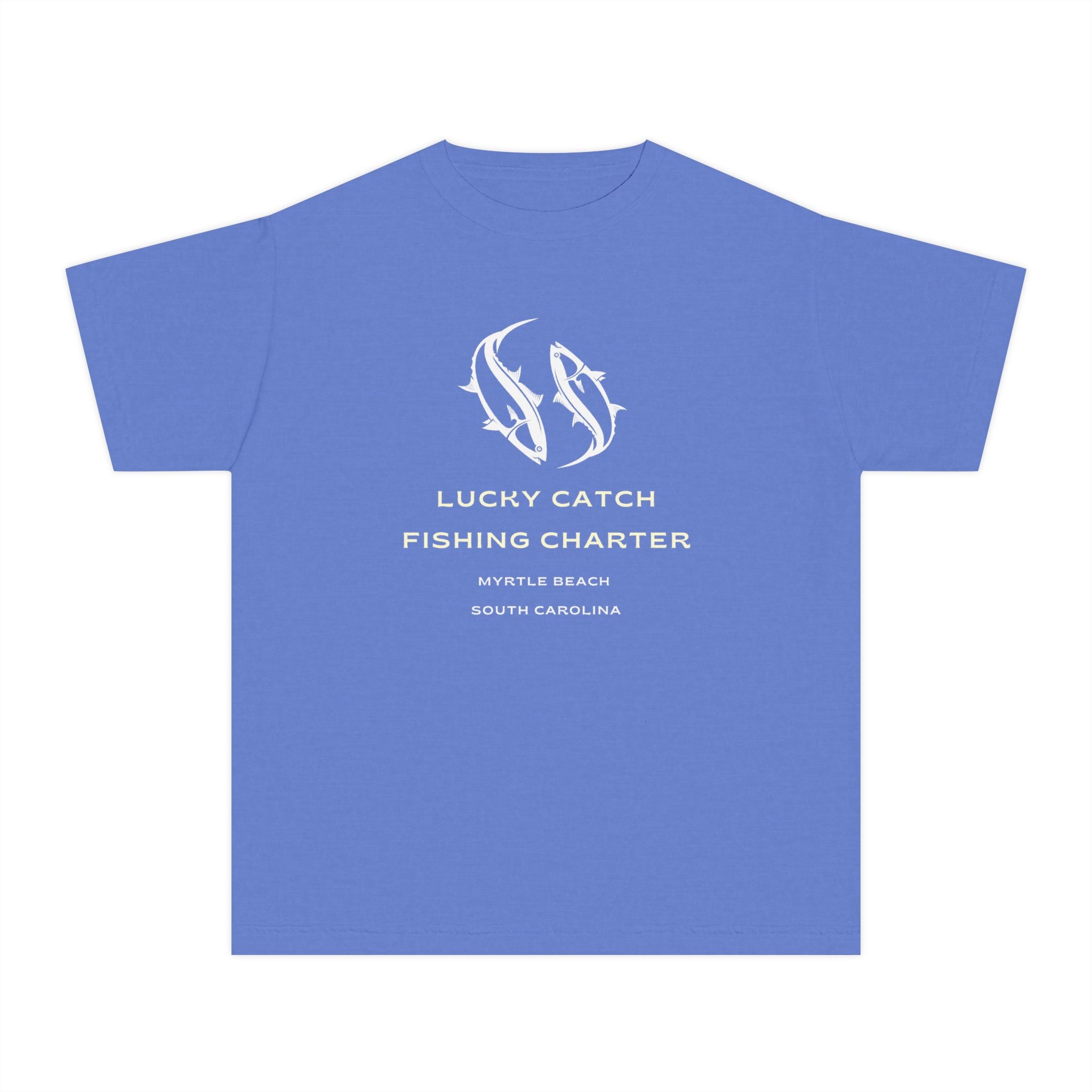 Lucky Catch Fishing Charter | Kids Fishing Shirt