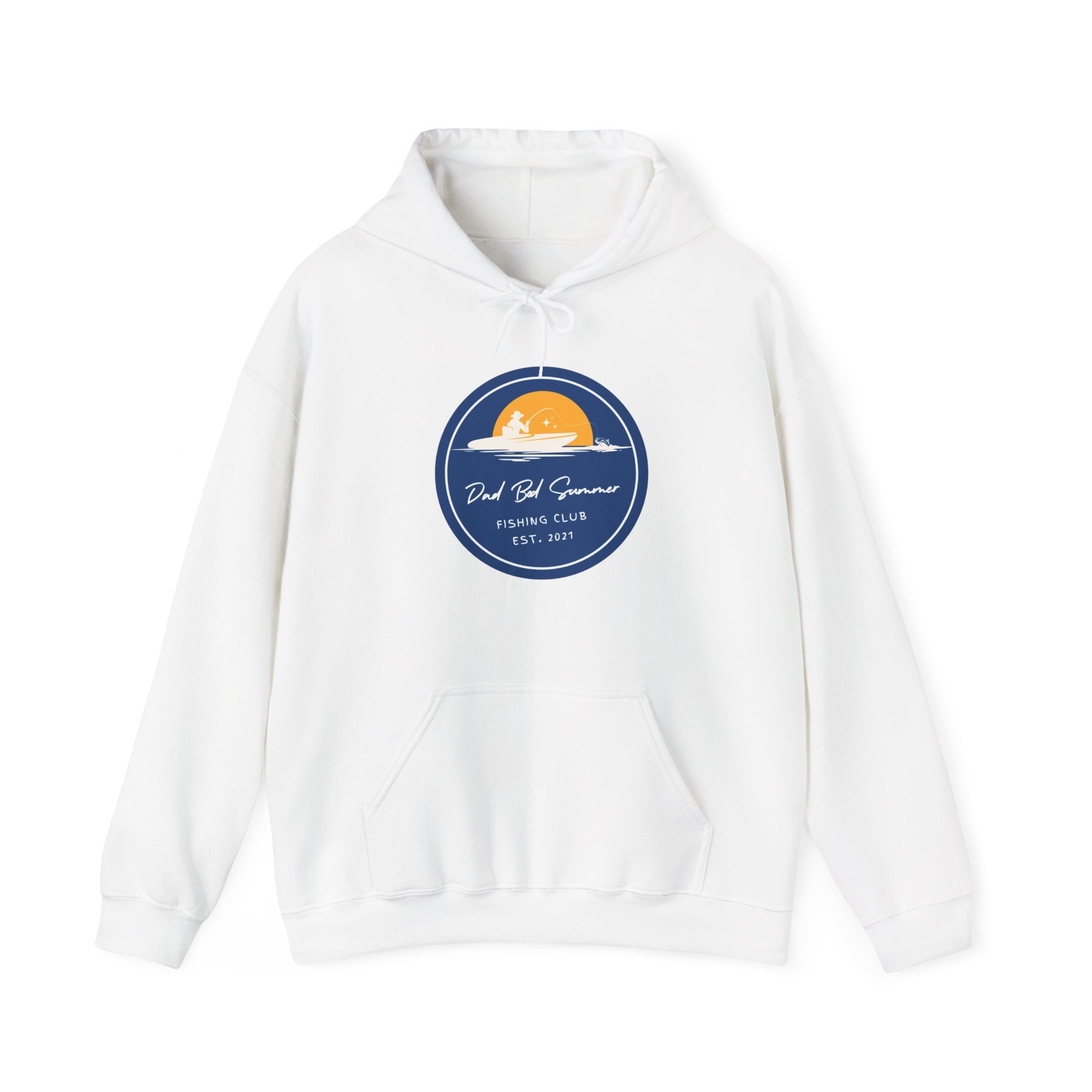 "Dad Bod Summer Fishing Club" - Fishing Hoodie