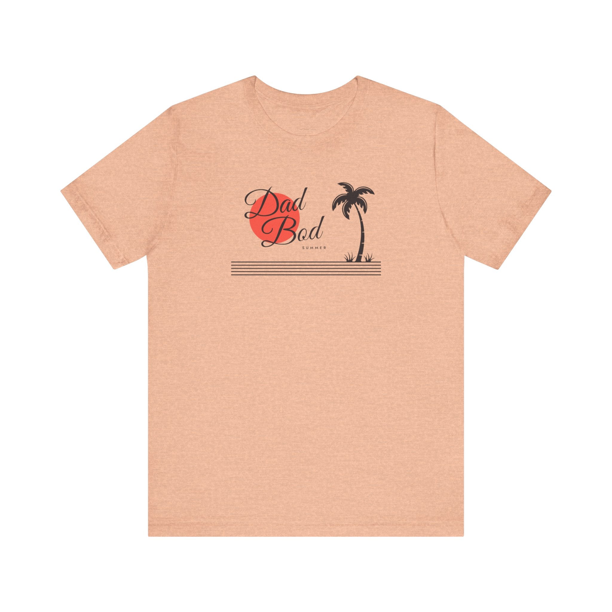 Dad Bod Summer Beach Tee - Palm Tree Shirt