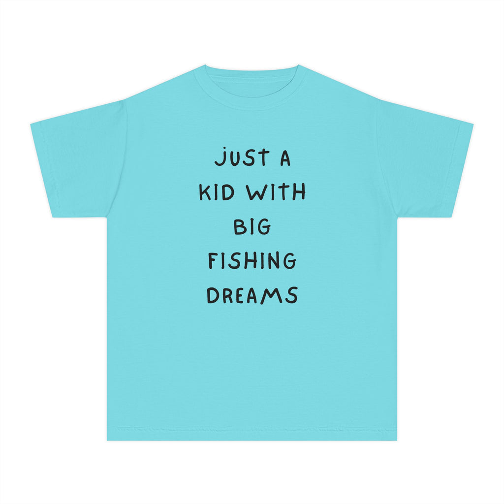 Just A Kid With Big Fishing Dreams | Kids Fishing Shirt