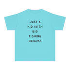 Just A Kid With Big Fishing Dreams | Kids Fishing Shirt