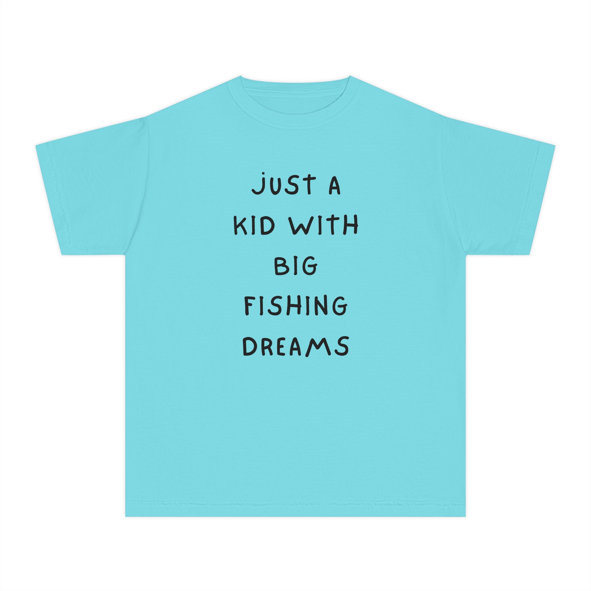 Just A Kid With Big Fishing Dreams | Kids Fishing Shirt