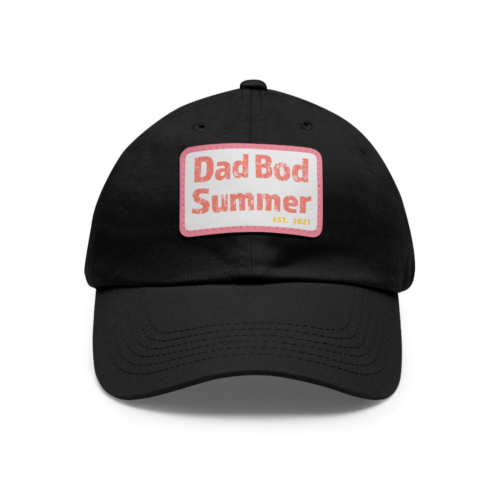 Dad Bod Summer Hat with Leather Patch - Dad Bod Summer