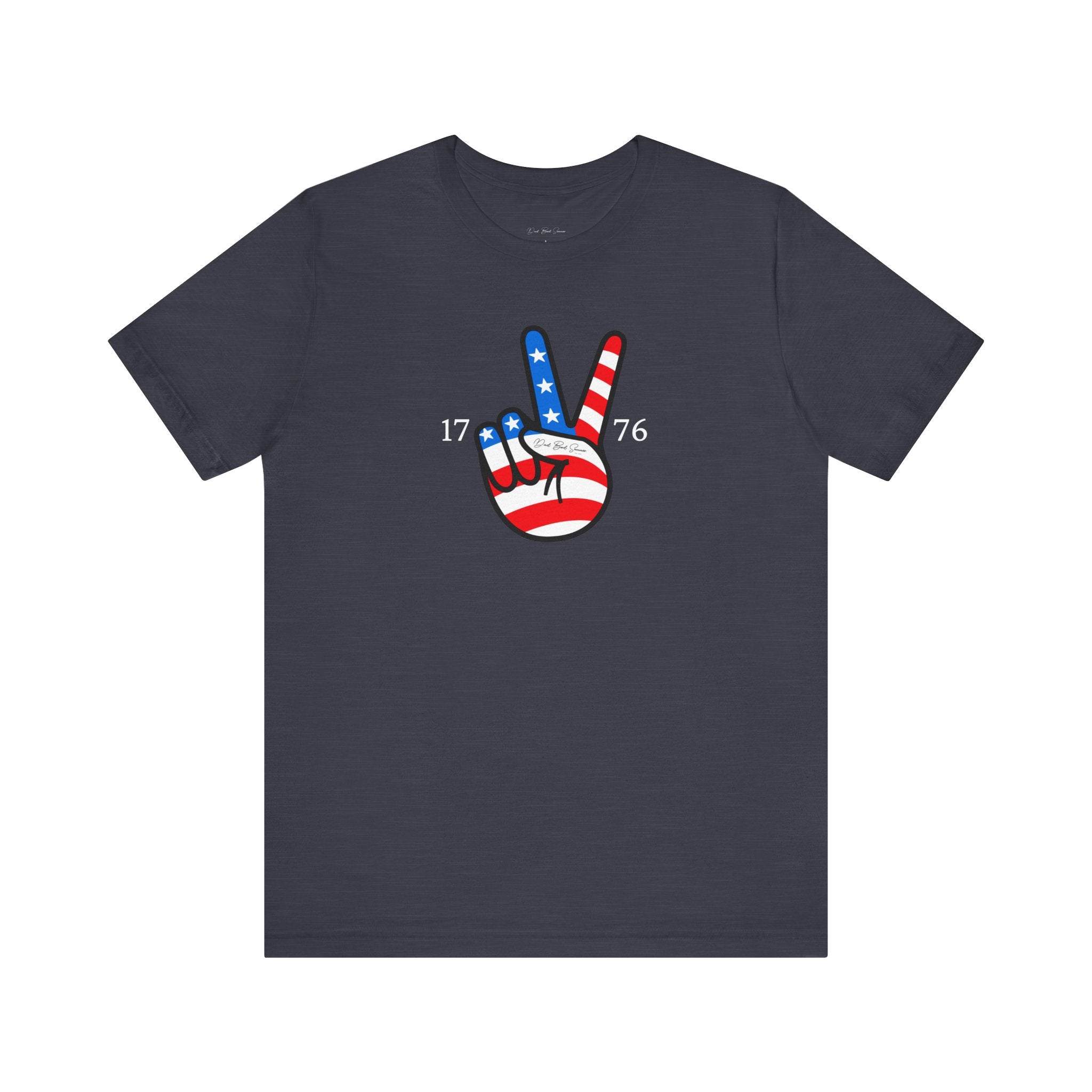 "1776 USA Flag Peace Sign Shirt" - 4th Of July Shirt