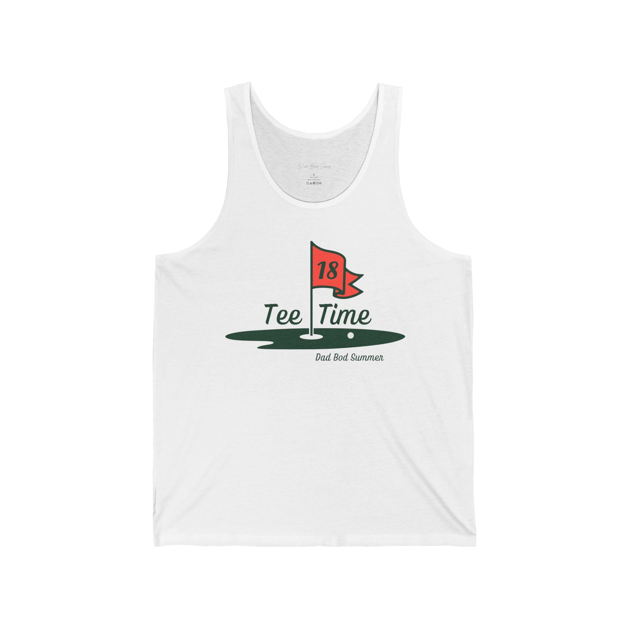"18th Hole Tee Time" - Golf Tank Tops