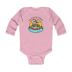 "Bottle Of Milk Drinking Champion" - Funny Baby Onesies