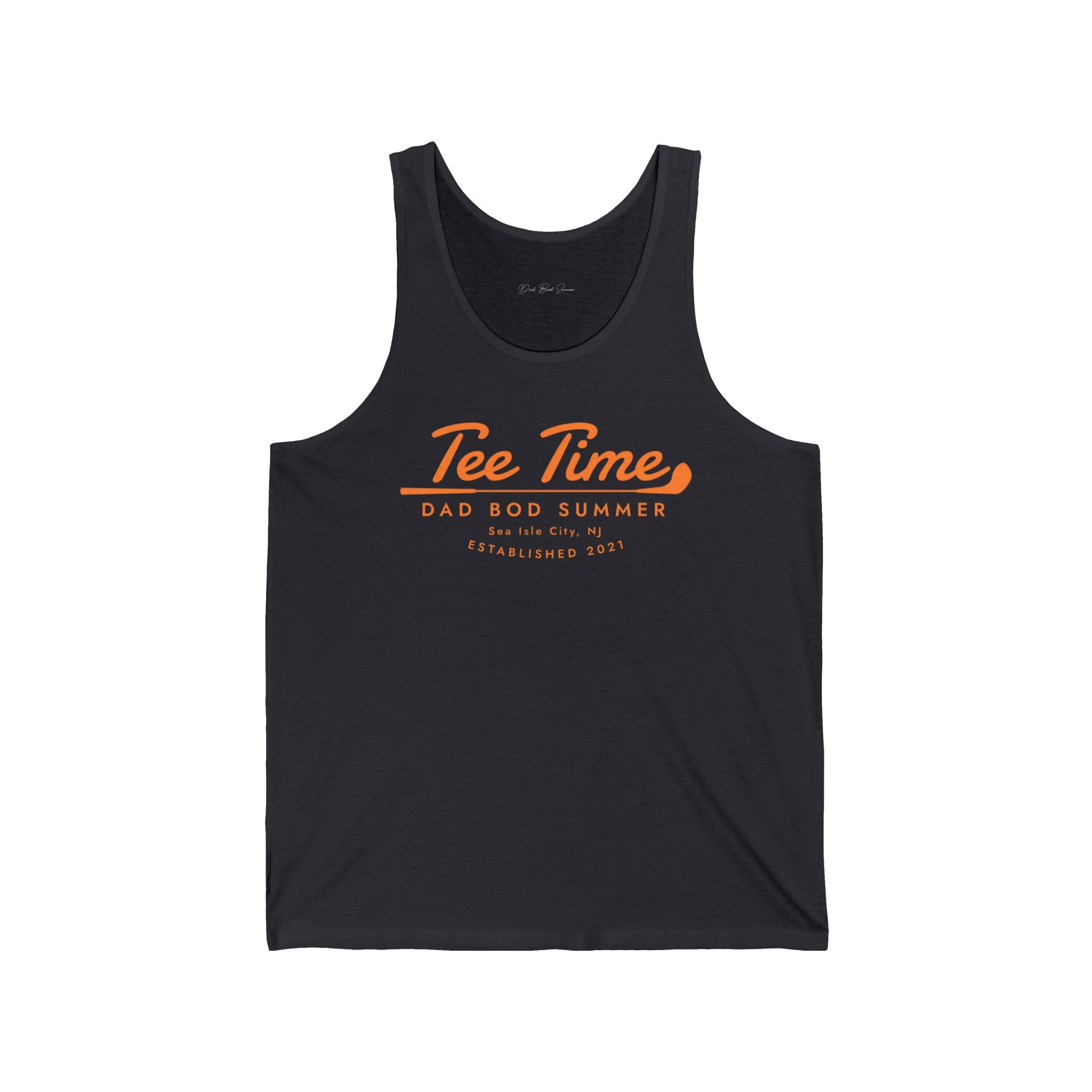 "Golf Tee Time in Sea Isle City" - Golf Tank Top