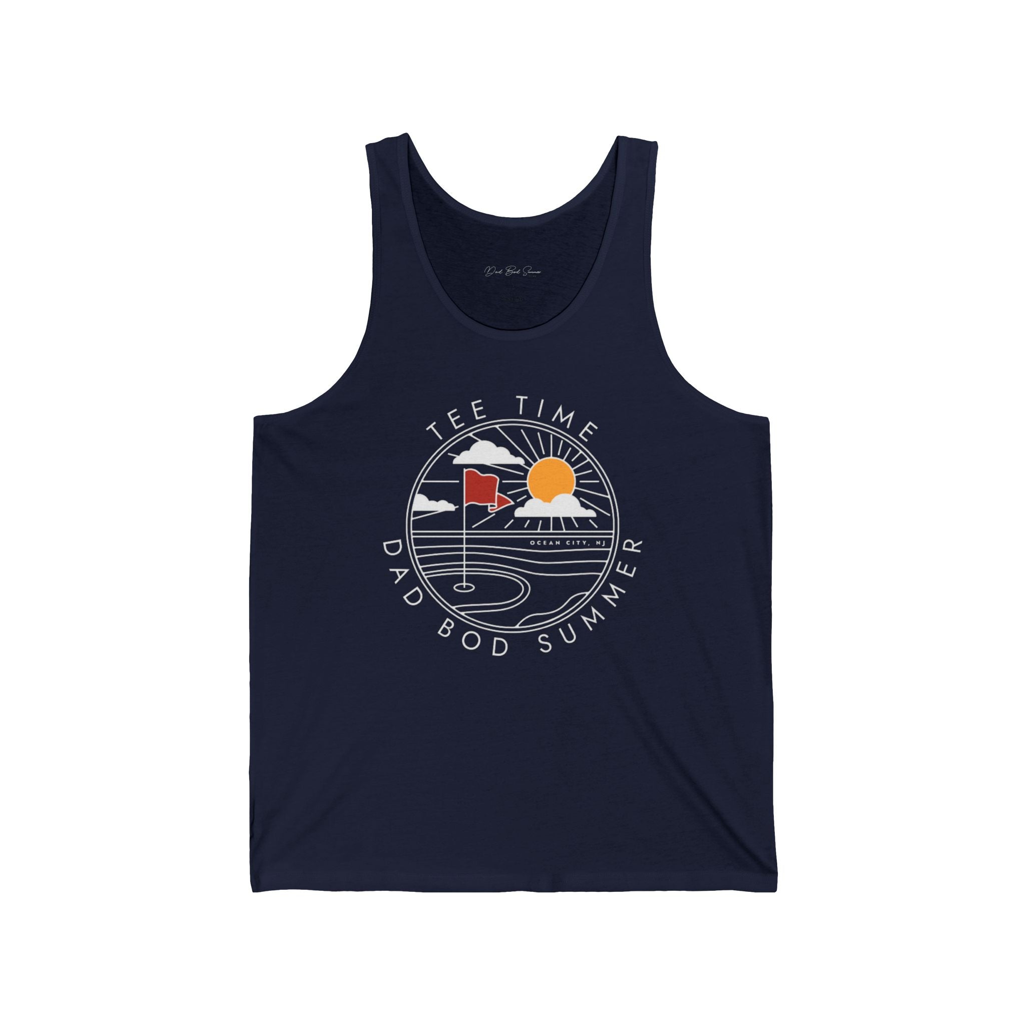 "Ocean City, New Jersey Golf" - Golf Tank Top