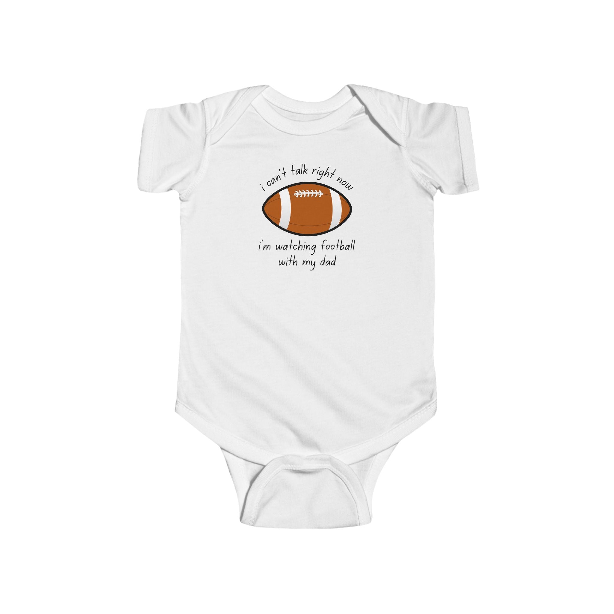 "Watching Football With My Dad" Football Onesie