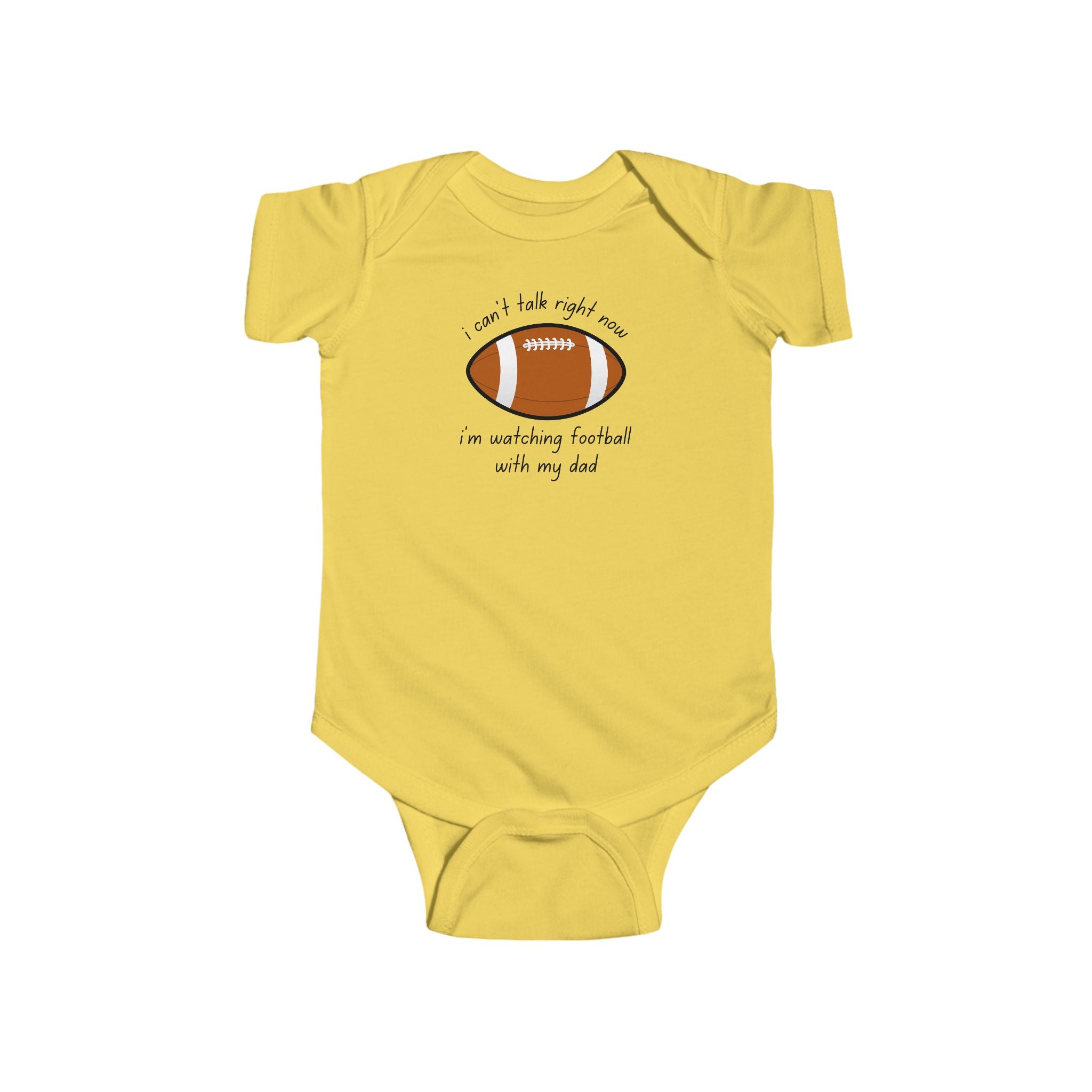 "Watching Football With My Dad" Football Onesie