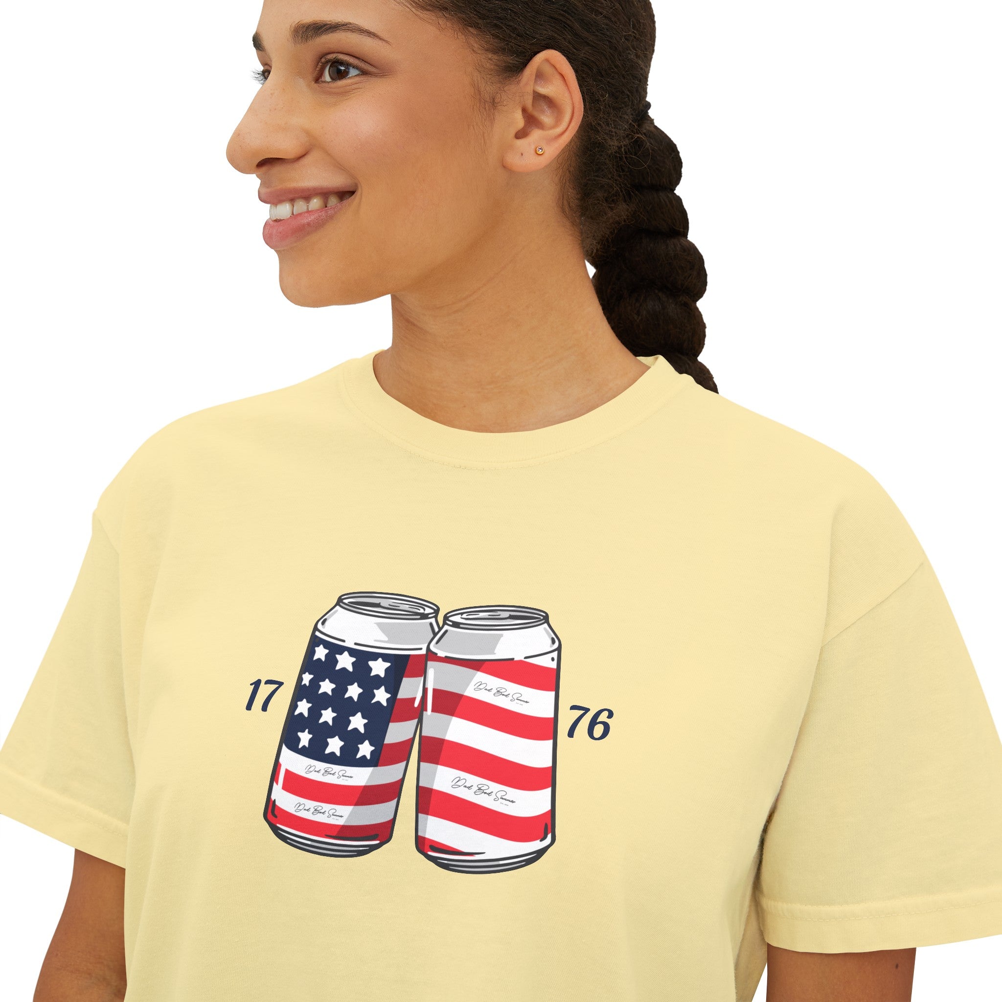 1776 Shirt | Americana Women's Shirts | Women's Crop Tee