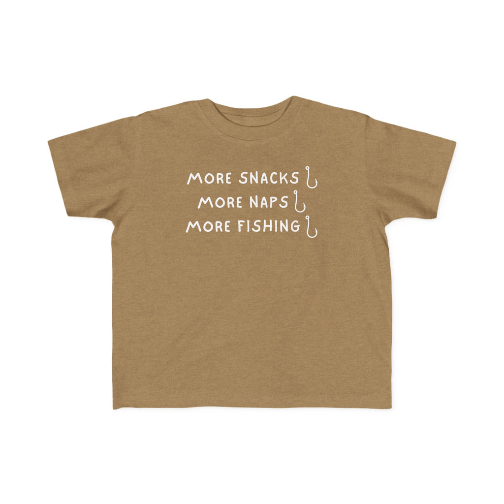 More Snacks, More Naps, More Fishing | Toddler Fishing Shirt