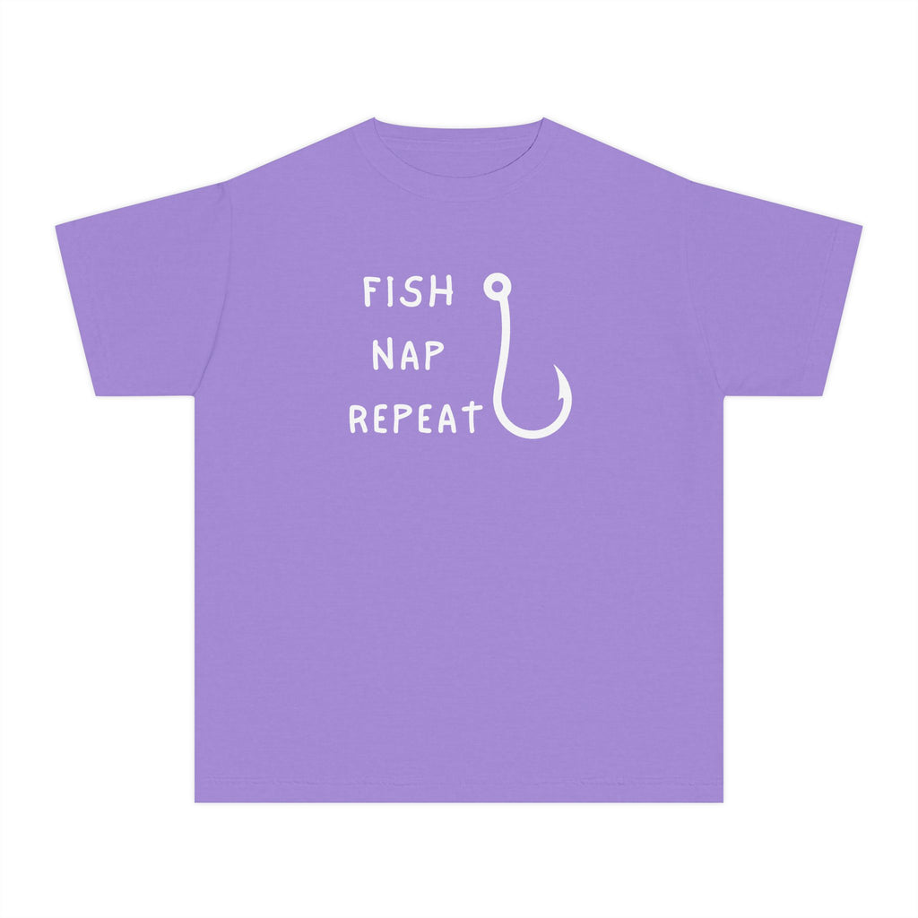 Fish Nap Repeat | Kids Fishing Shirt