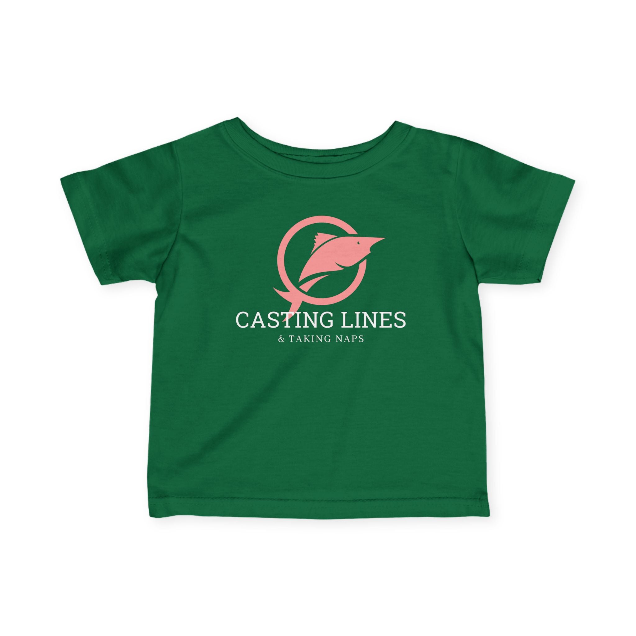 "Casting Lines And Taking Naps" Infant Fishing Shirt