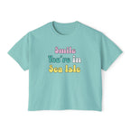 "Smile You're in Sea Isle" - Women's Boxy Tee