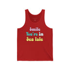 "Smile You're In Sea Isle Tank Top" - Beach Tank Tops