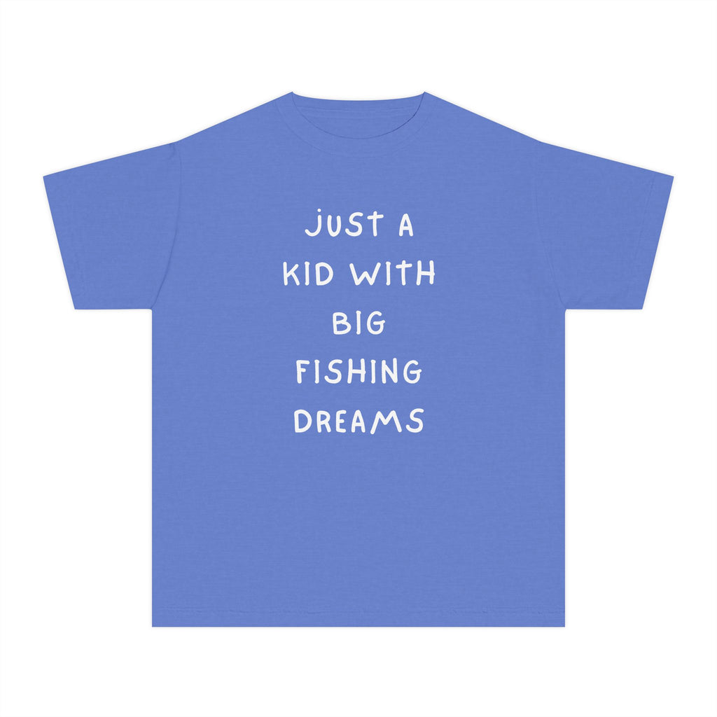 Just A Kid With Big Fishing Dreams | Kids Fishing Shirt
