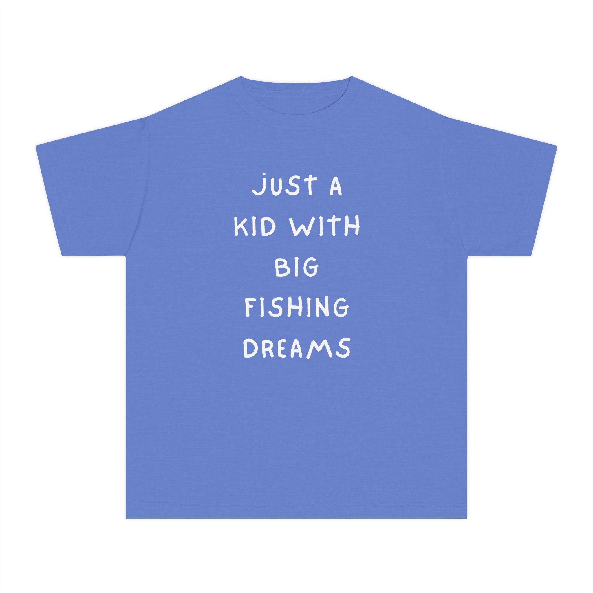 Just A Kid With Big Fishing Dreams | Kids Fishing Shirt