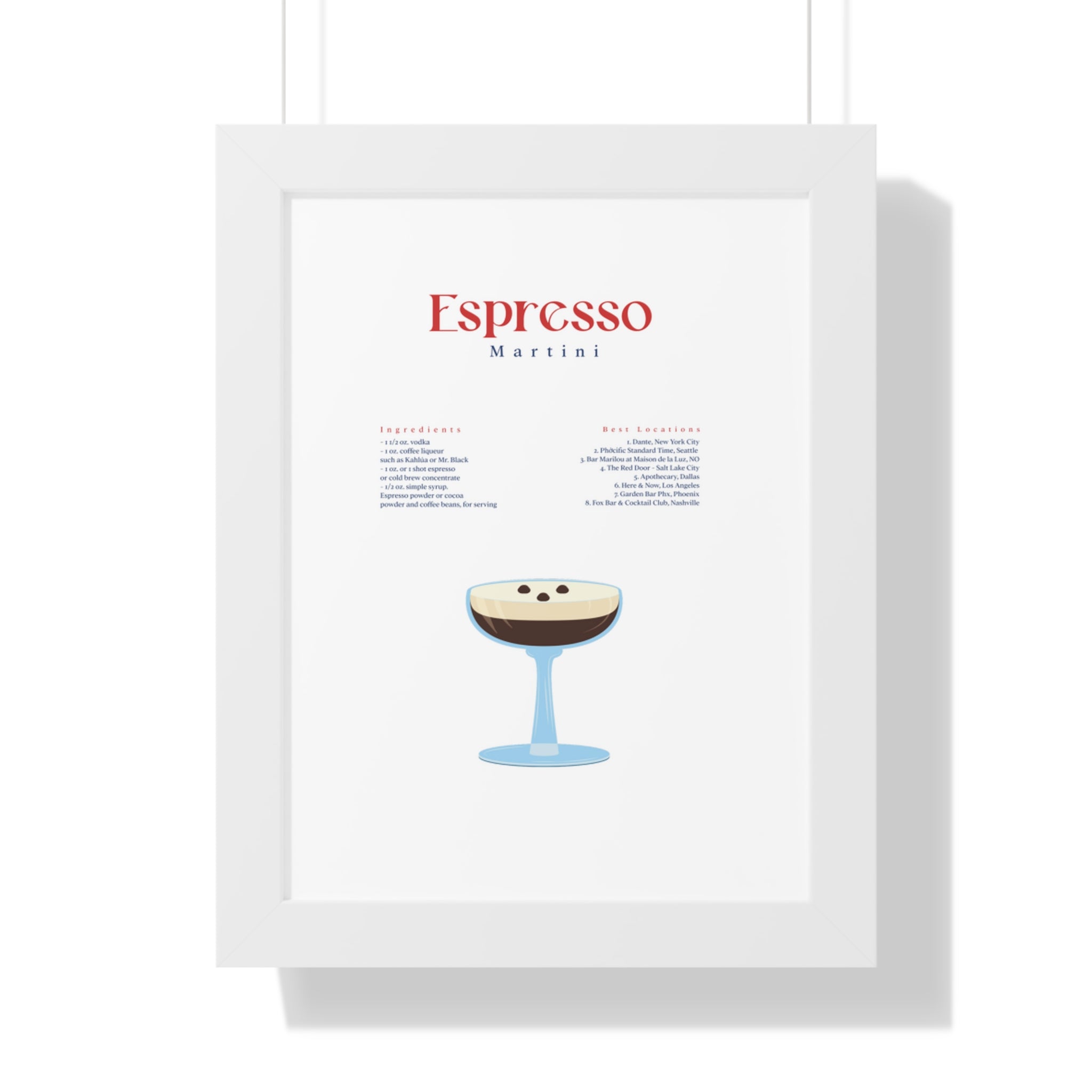Espresso Martini Wall Art - Espresso Martini Art - Espresso Martini Clip Art