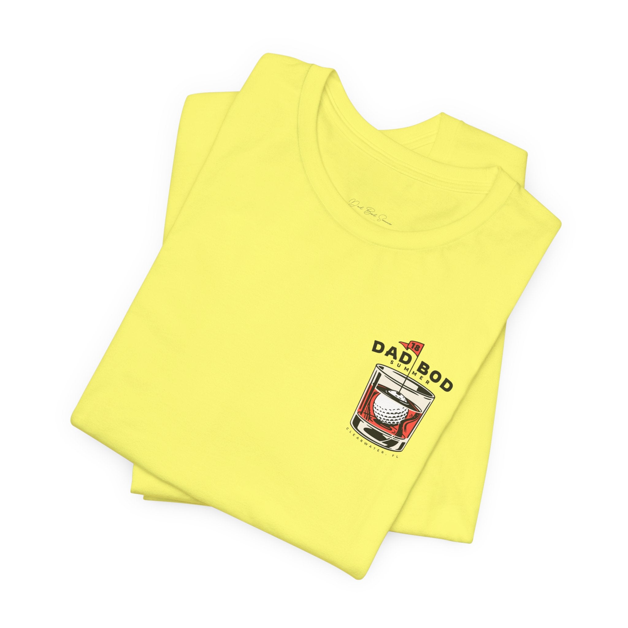 "Clearwater, Florida Golf Whiskey Glass" - Golf T Shirts