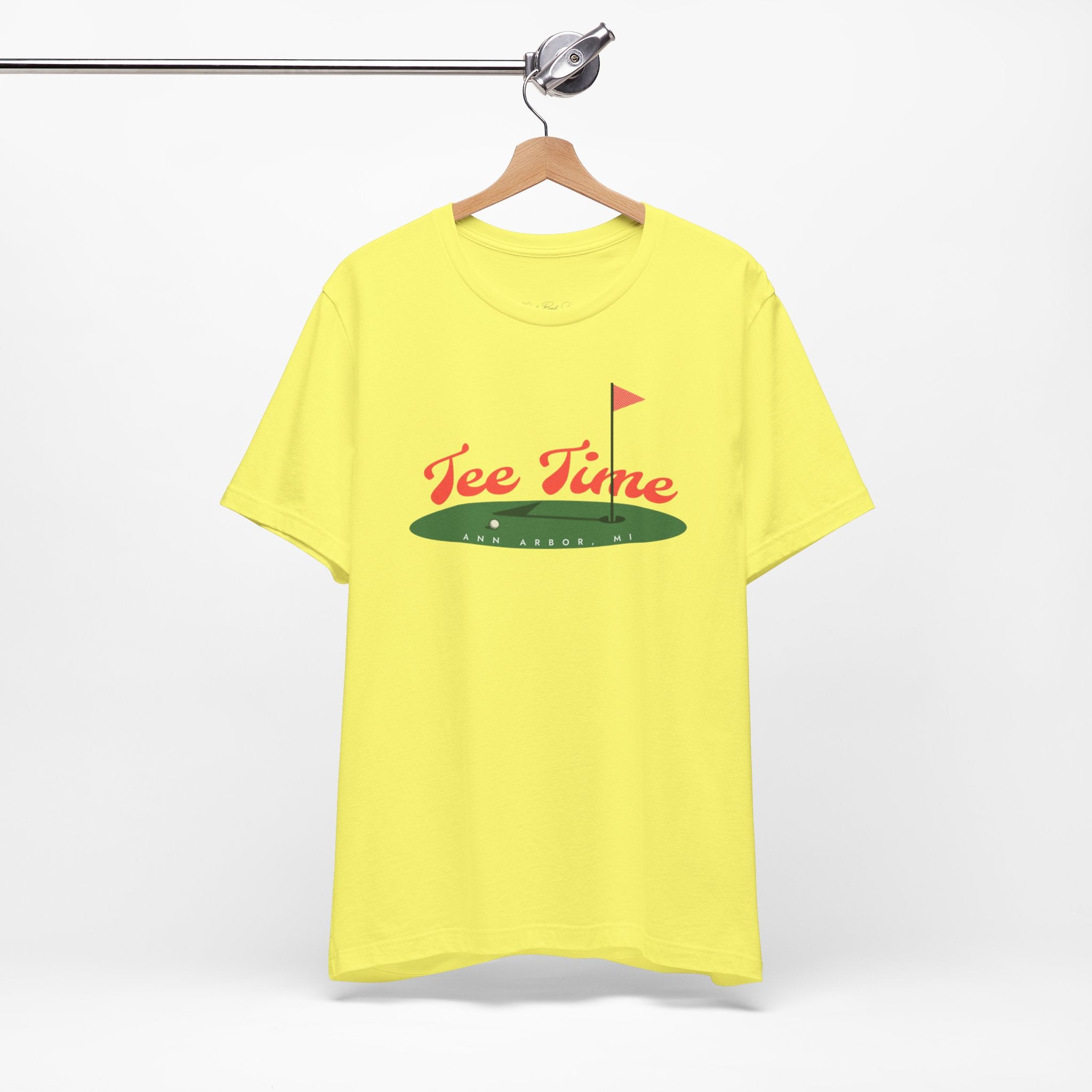 "Ann Arbor Michigan Golf Tee Time"- Golf T Shirt