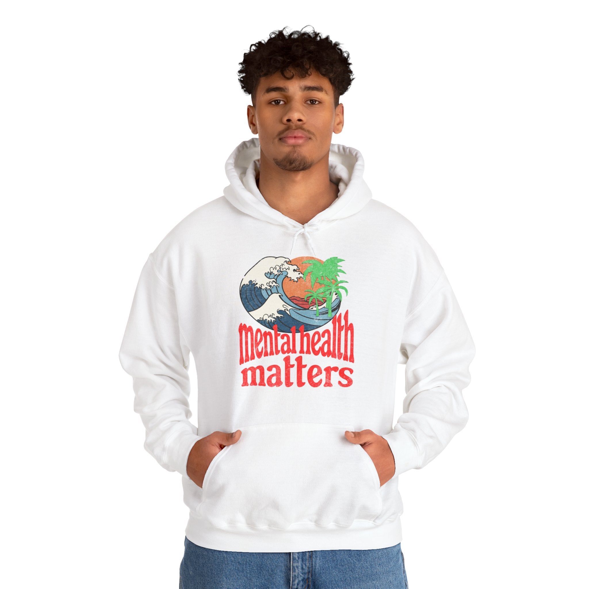 Mental Health Matters Ocean Waves Hoodie | Mental Health Hoodies