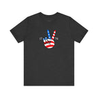 "1776 USA Flag Peace Sign Shirt" - 4th Of July Shirt