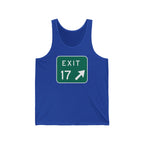"Sea Isle City, Exit 17 Tank Top" - Beach Tank Top