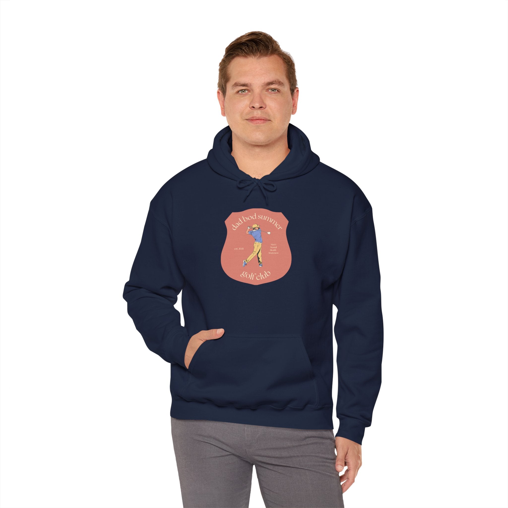"Retro Dad Bod Summer Golf Country Club" - Golf Hoodie