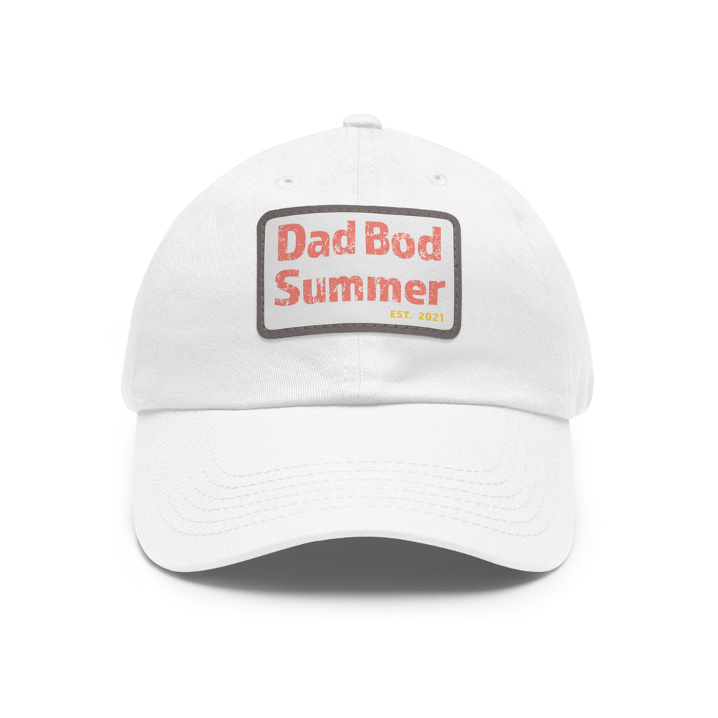 Dad Bod Summer Hat with Leather Patch - Dad Bod Summer