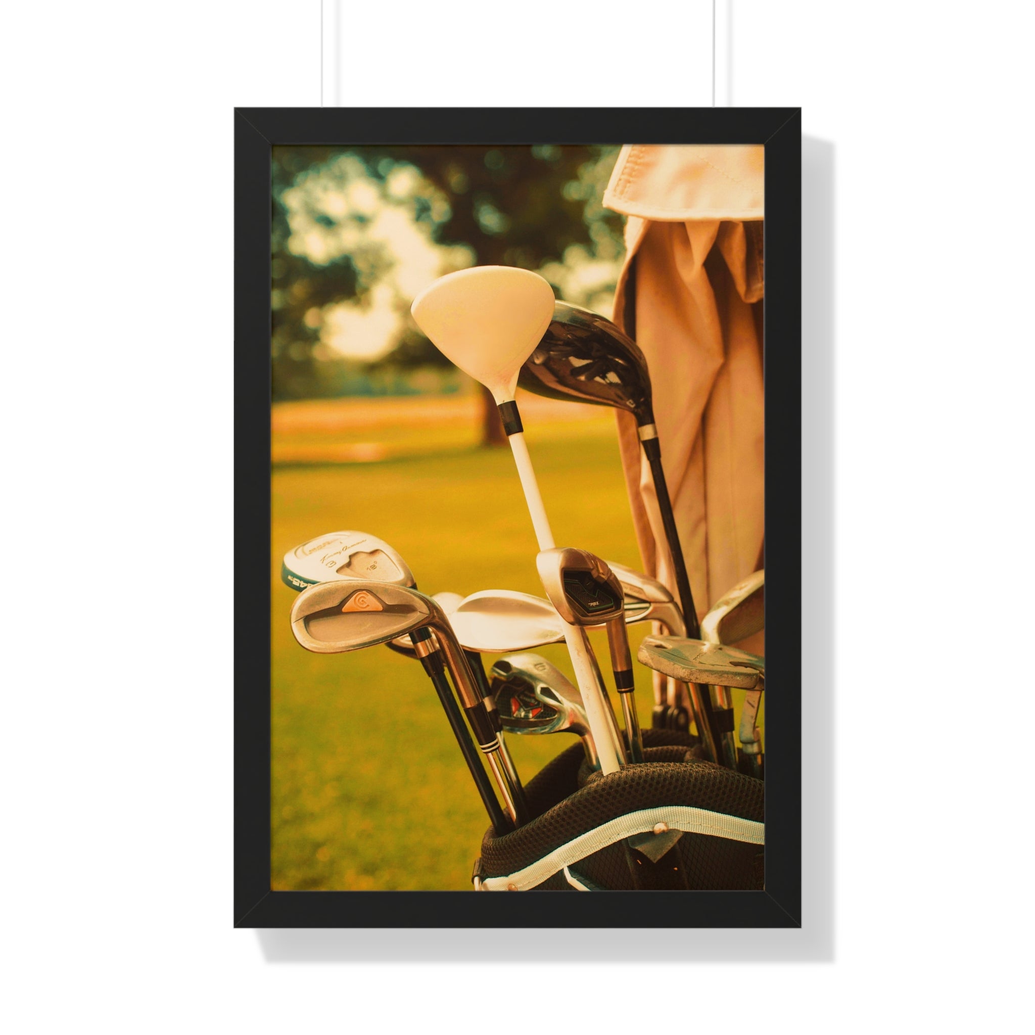 "Golf Clubs With A Retro Vibe" - Golf Wall Art