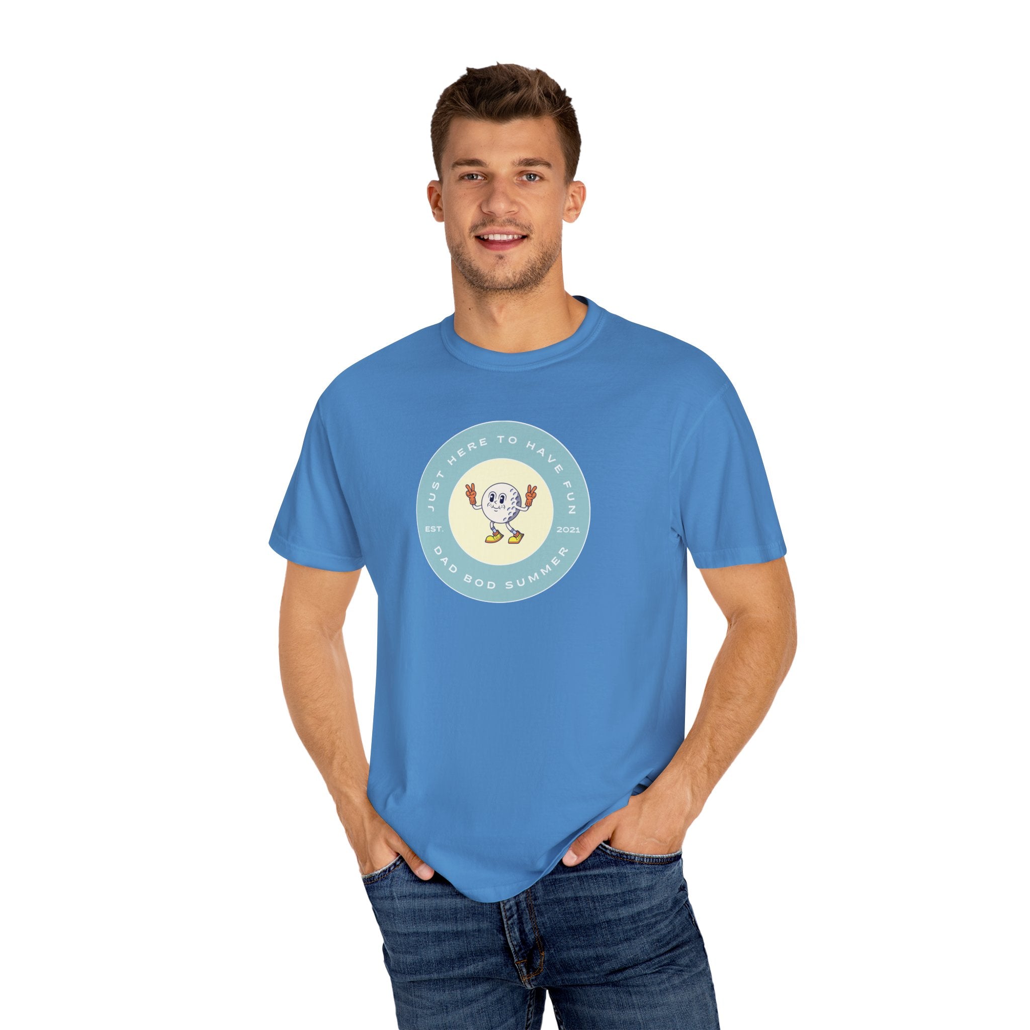 Just Here To Have Fun | Golf T Shirt