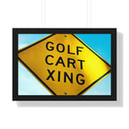 "Golf Cart Sign!" - Golf Wall Art