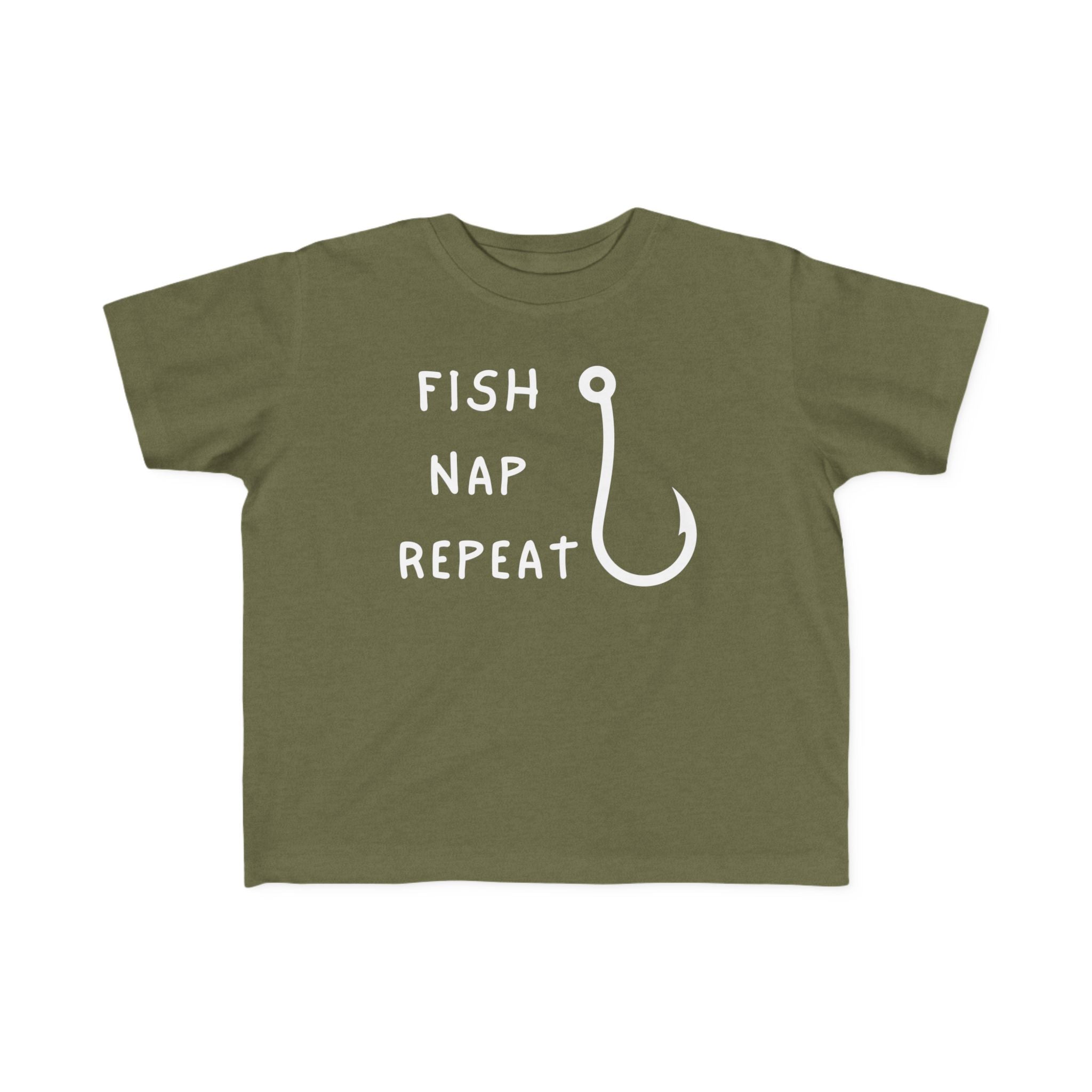 Fish, Nap, Repeat | Toddler Fishing Shirt