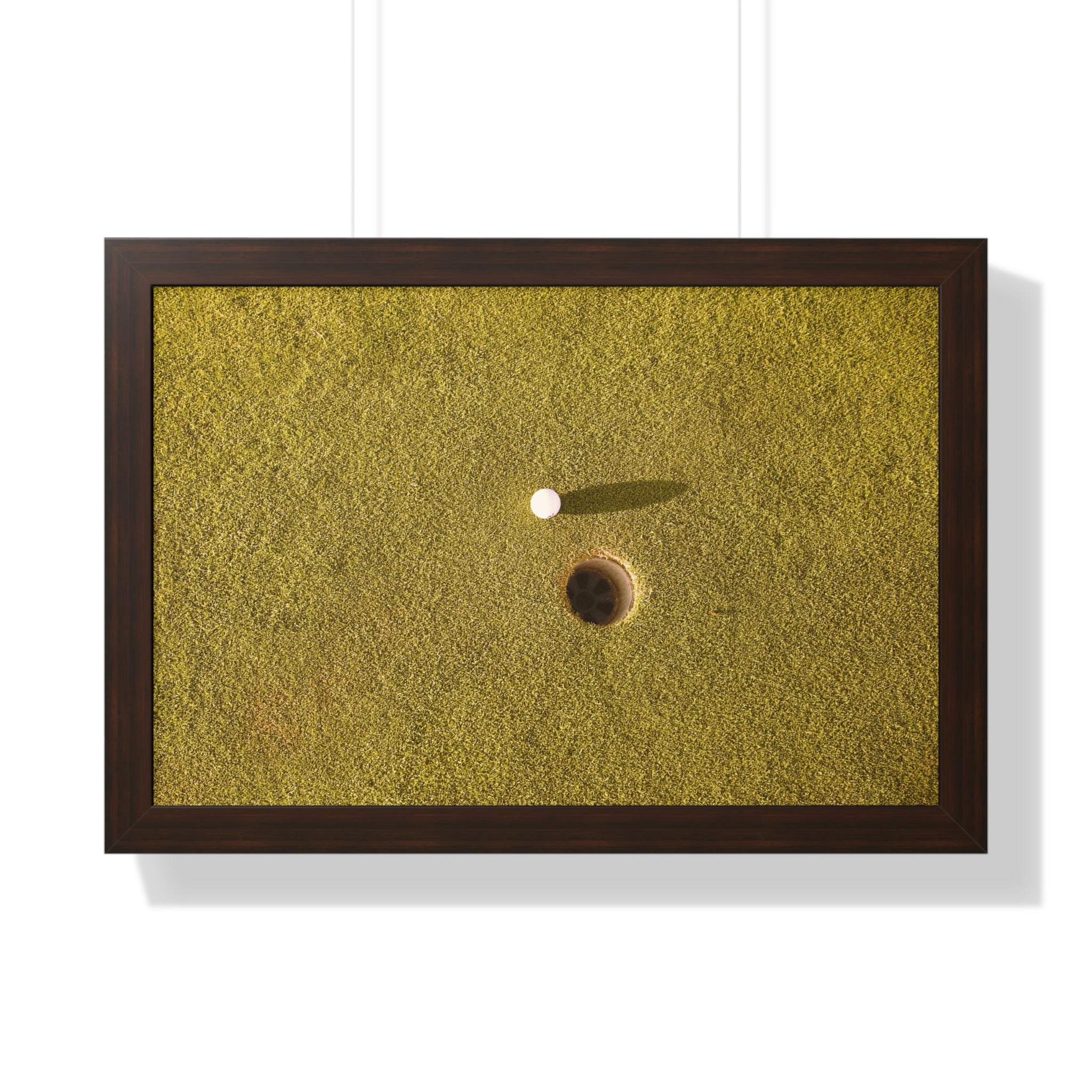 "Inches Away Golf Shot" - Golf Wall Art