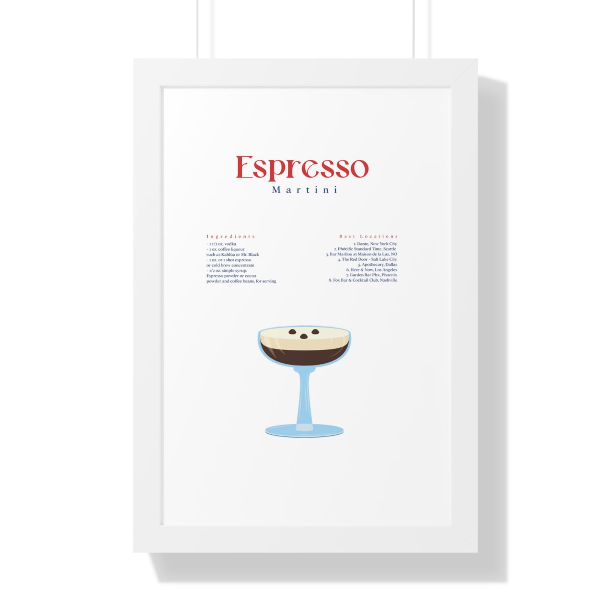Espresso Martini Wall Art - Espresso Martini Art - Espresso Martini Clip Art