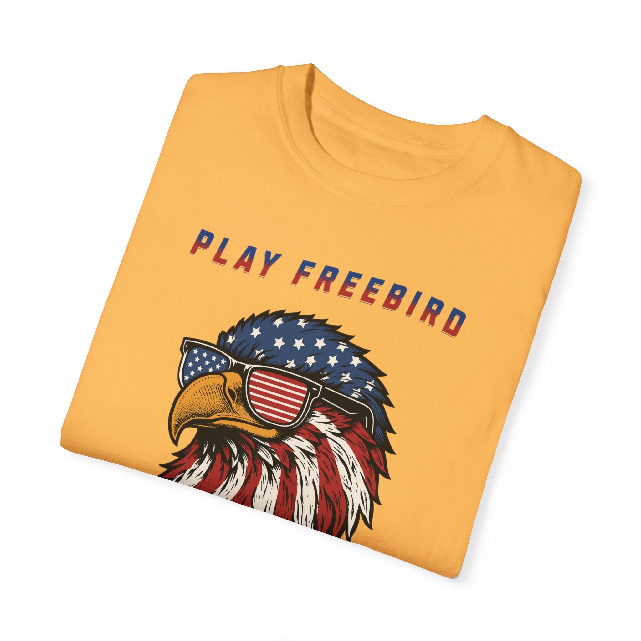 "American Bald Eagle Playing FreeBird" - America Shirt