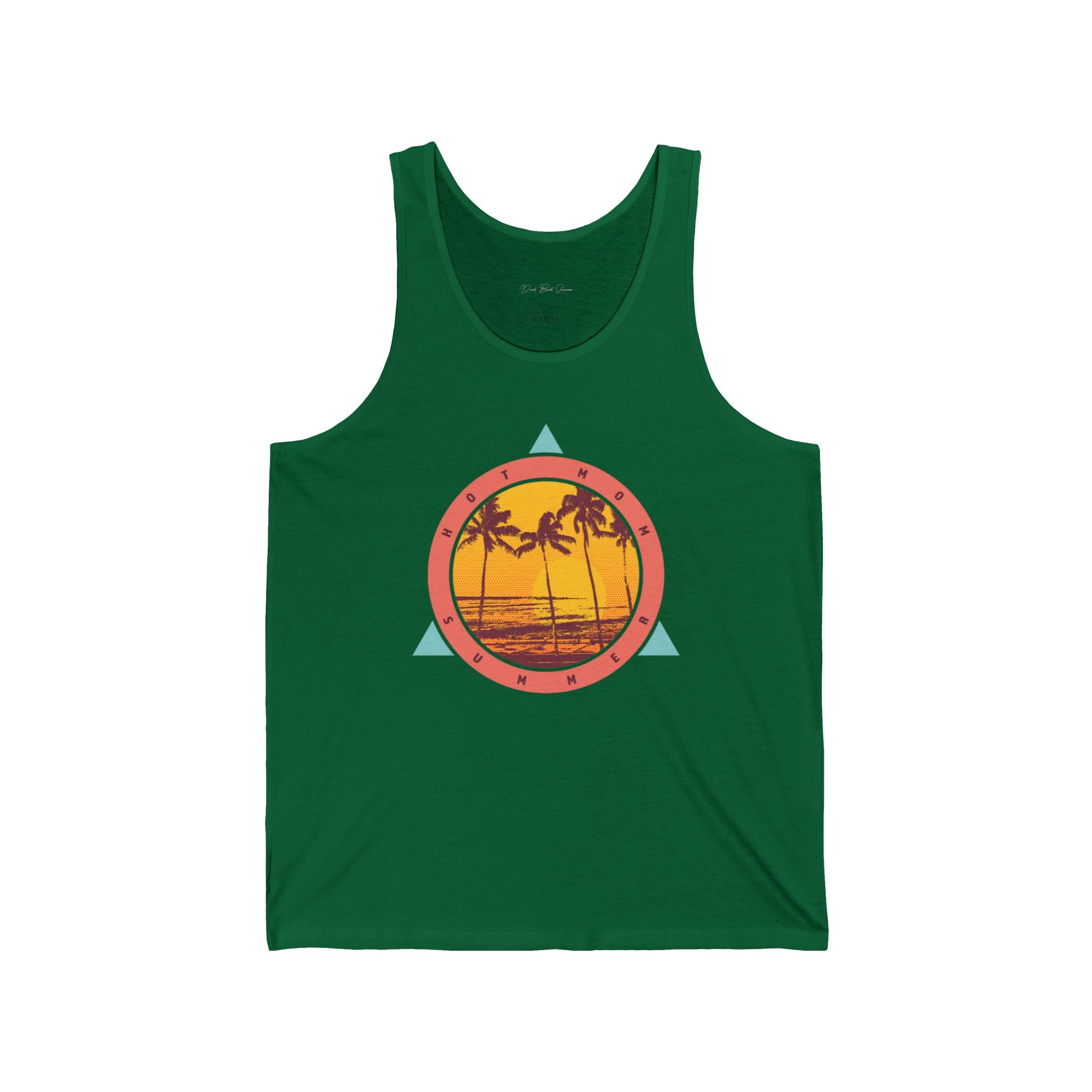 "Hot Mom Summer Retro Tank Top" - Ladies Tank Tops