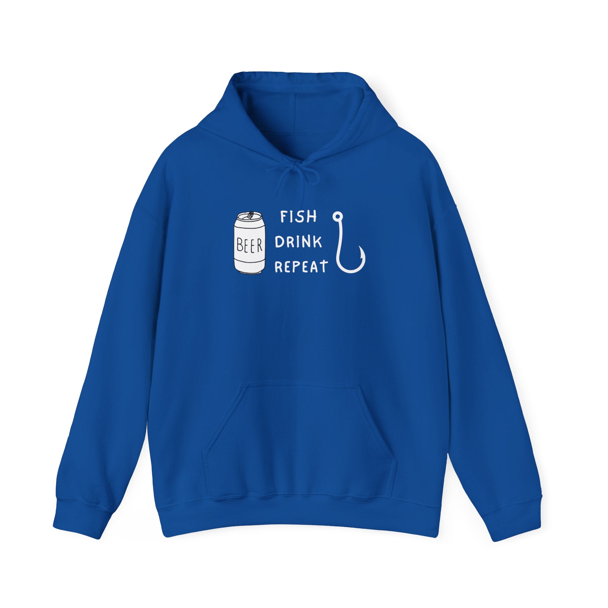 "Fish Drink Repeat" - Fishing Hoodie