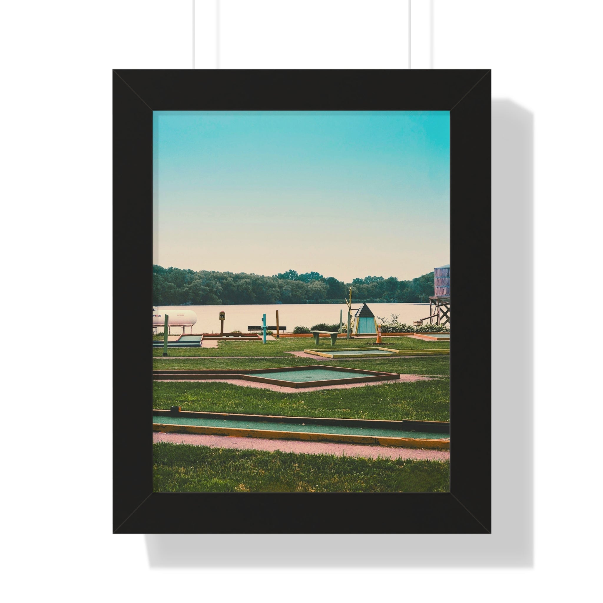 "Mini Golf Course On The Water" - Golf Wall Art